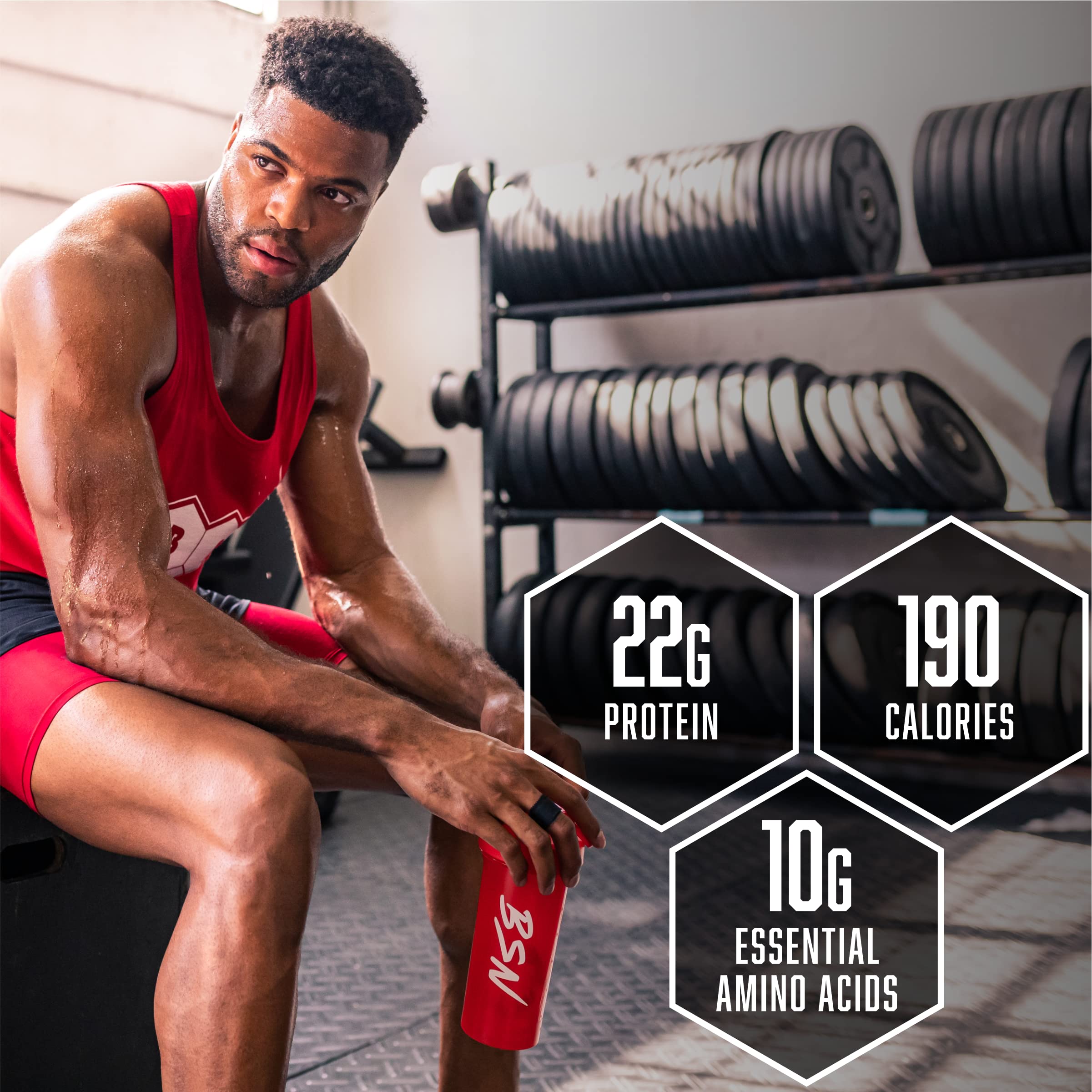 BSN SynthA-6 nutrition panel, shows protein and fiber per serving