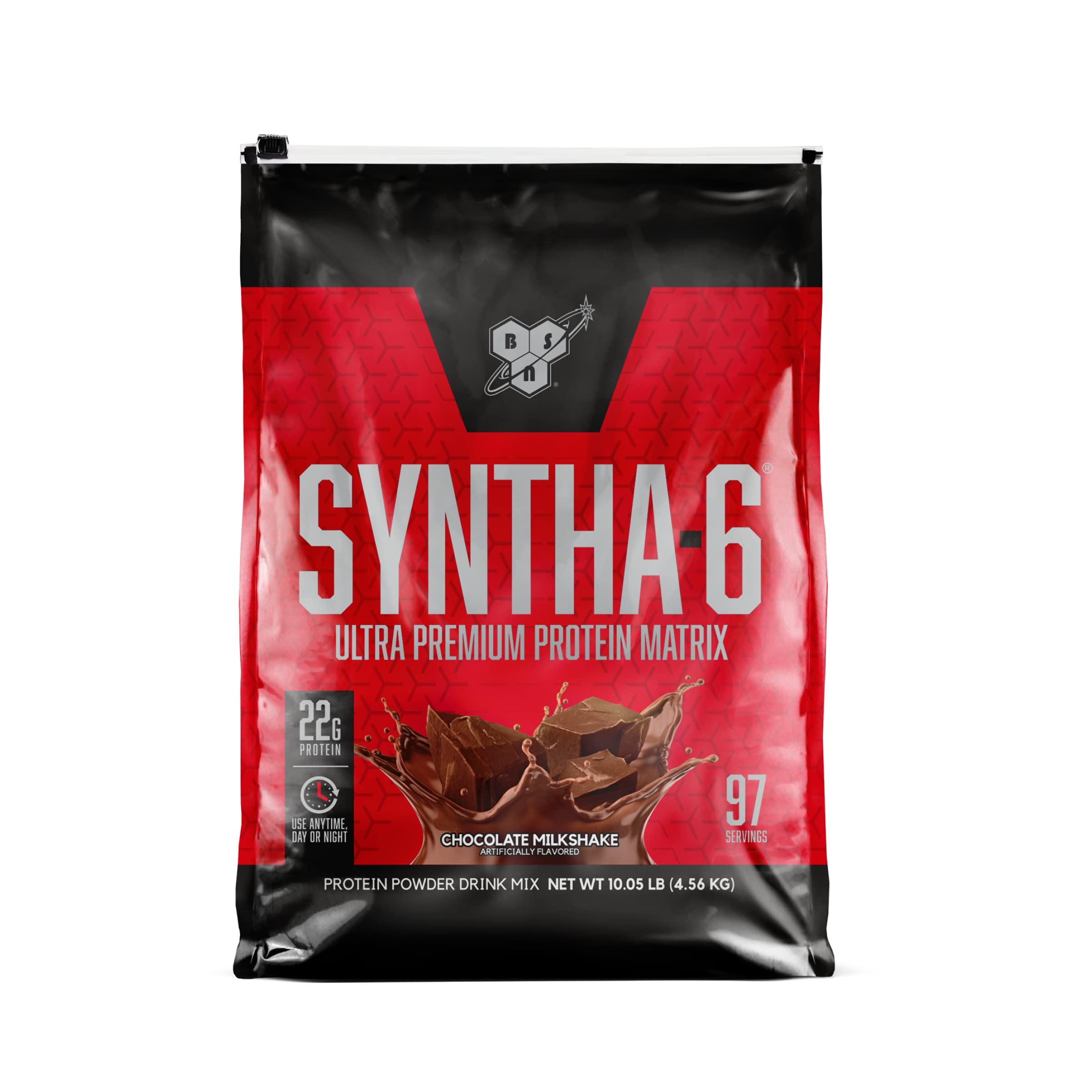 BSN SYNTHA-6 post-workout use idea demonstrates quick shake.