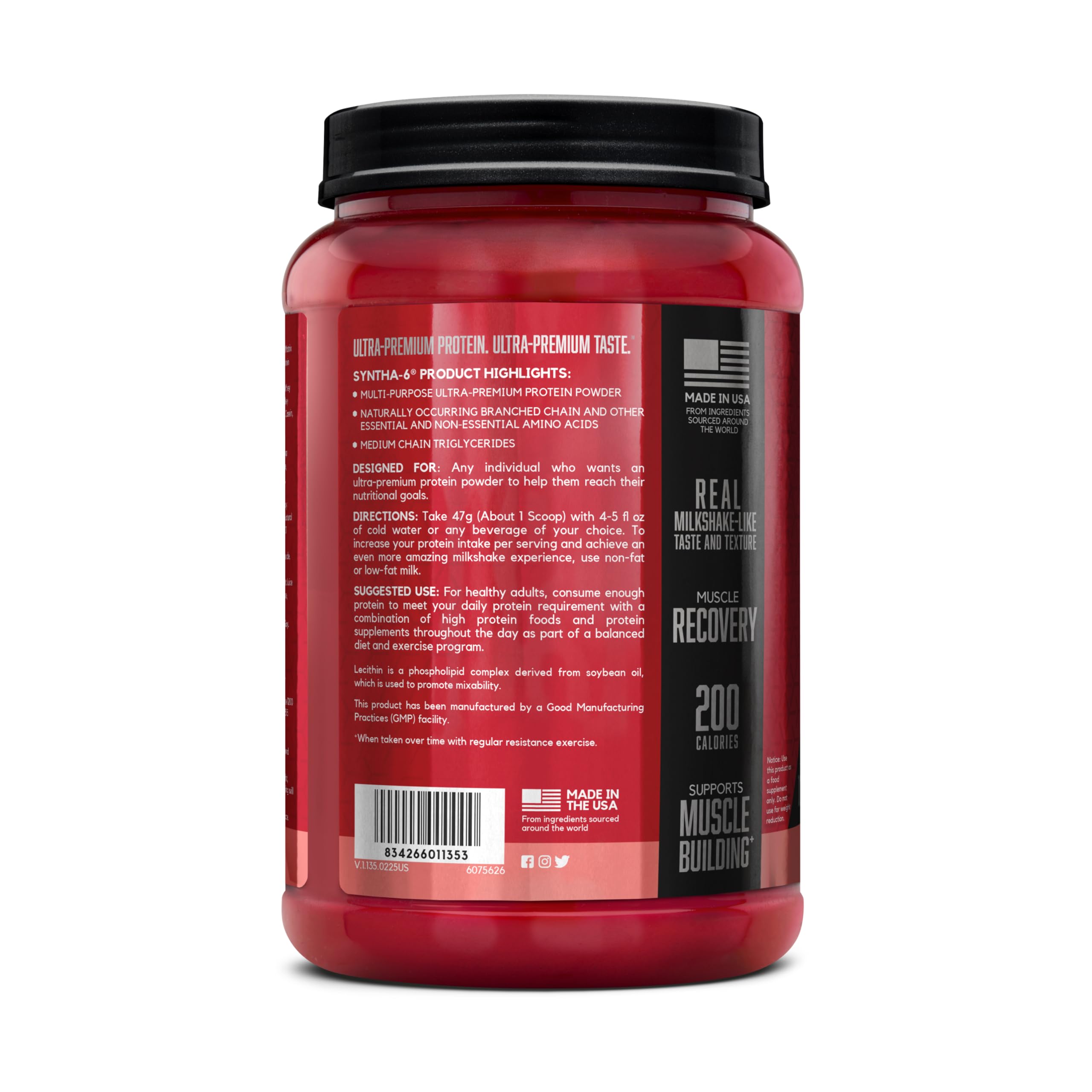 BSN SYNTHA-6 ready-to-mix shake demonstrates versatile use.