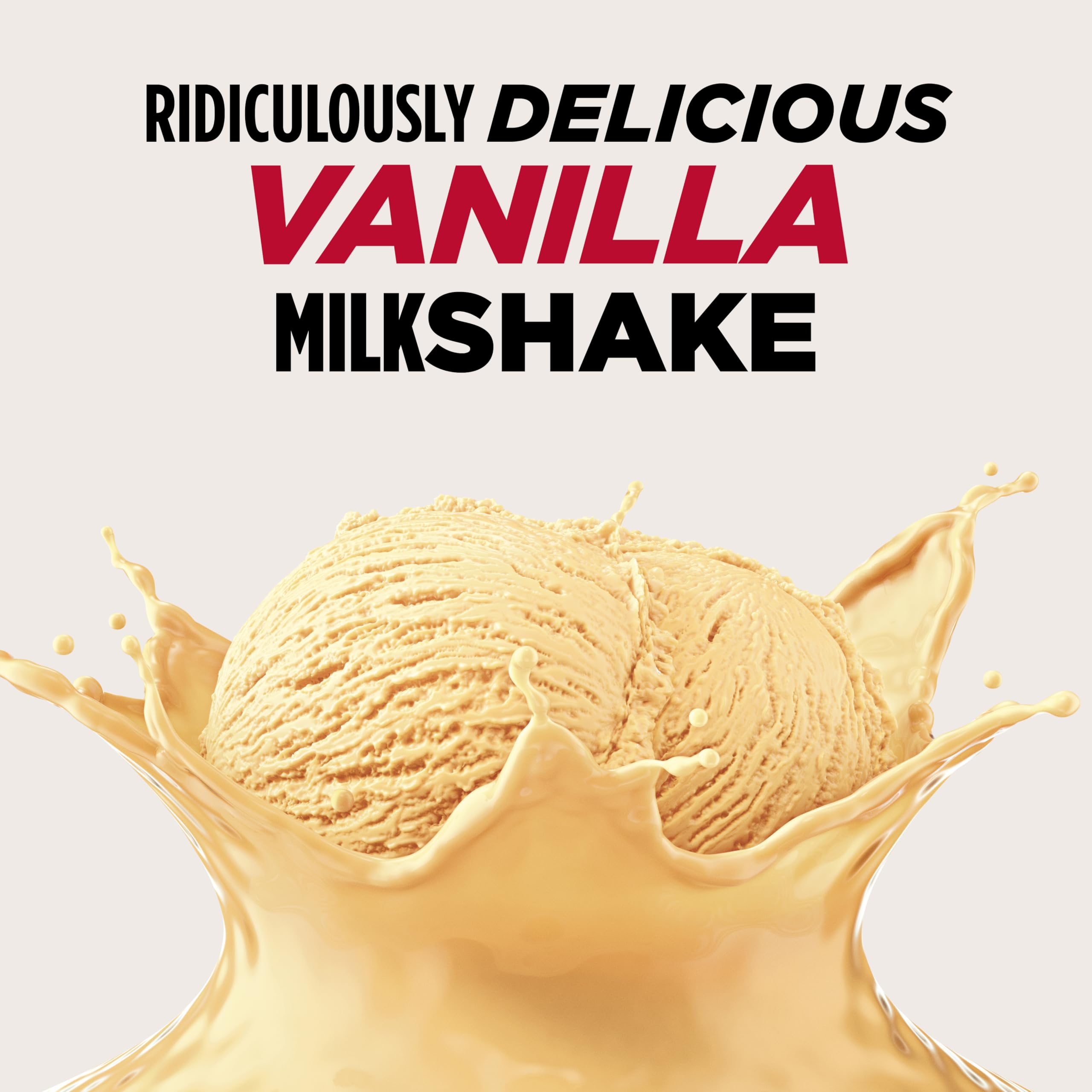BSN SYNTHA-6 Vanilla Ice Cream shake being poured, highlighting the milkshake-like flavor for daily enjoyment