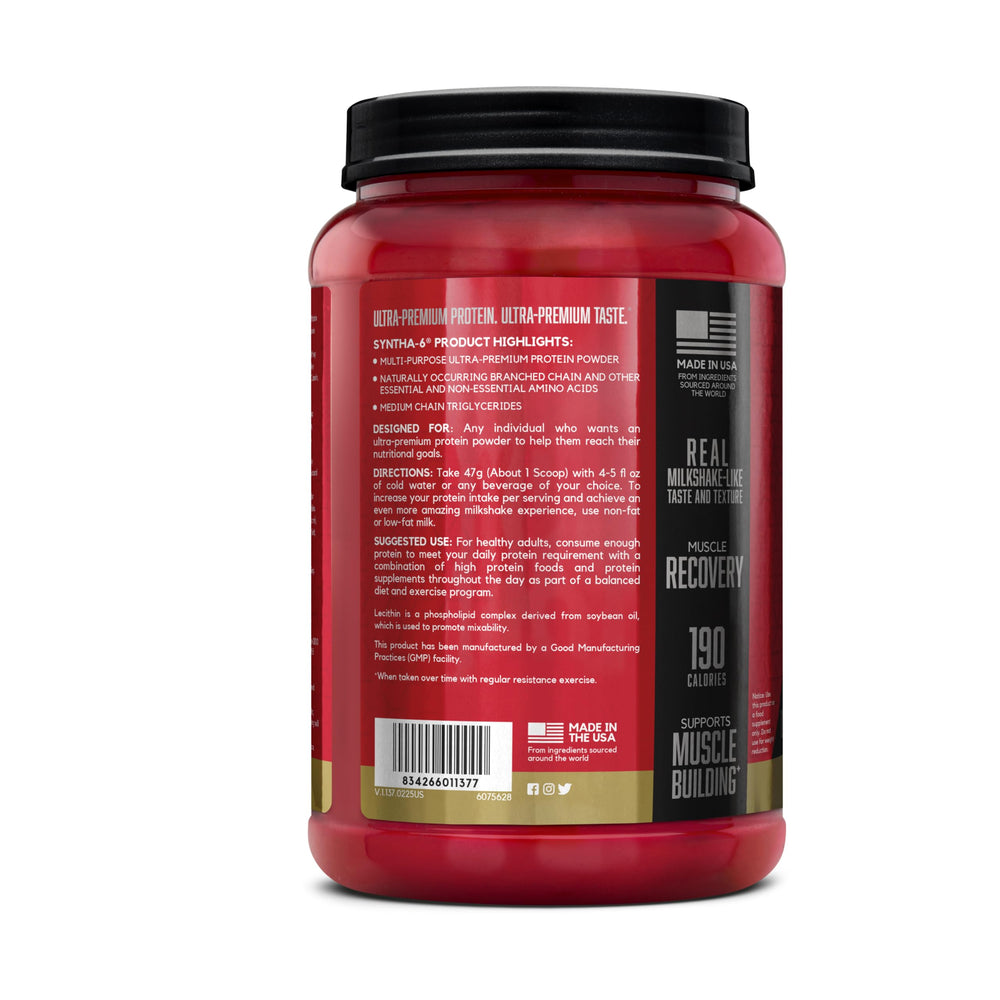 BSN SYNTHA-6 Vanilla packaging, ideal for a snack or post-workout fueling