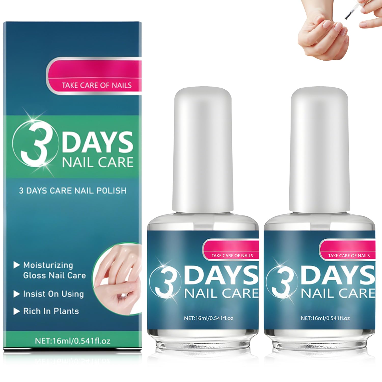 BSphinx 2pc 3 Days Nail Care bottle – fast-absorbing formula for smooth, nourished nails.