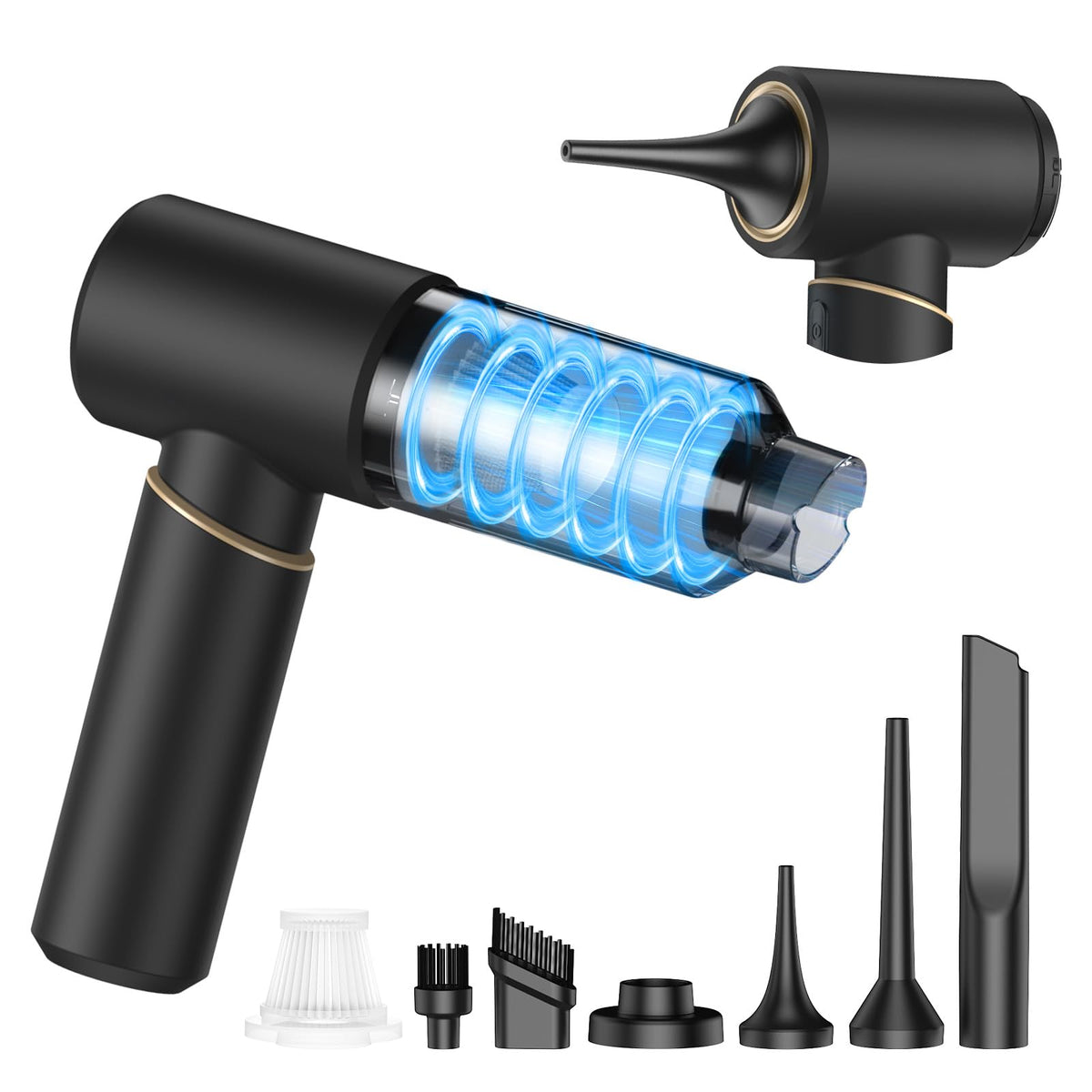 BSRCO car vacuum with 15000Pa suction for quick pet-hair pickup