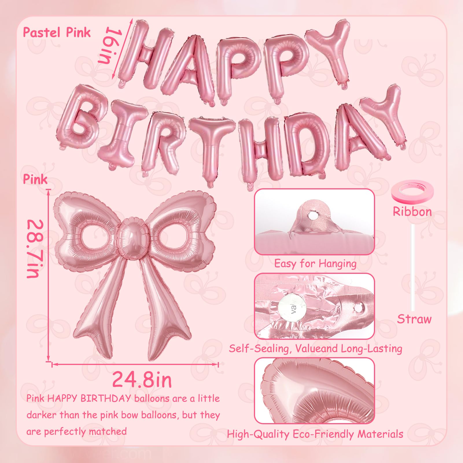 BSRESIN pink balloon ideal for photo booth props and memories.