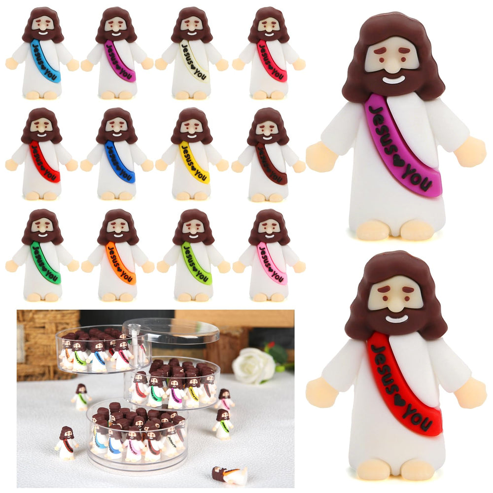 BSTCRAFT mini Jesus figures bulk pack for church events and gifts.
