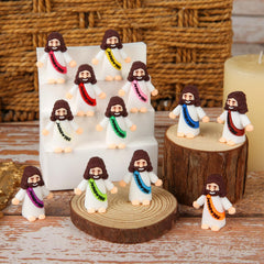 BSTCRAFT mini Jesus figures color variety ideal for Easter eggs and crafts.