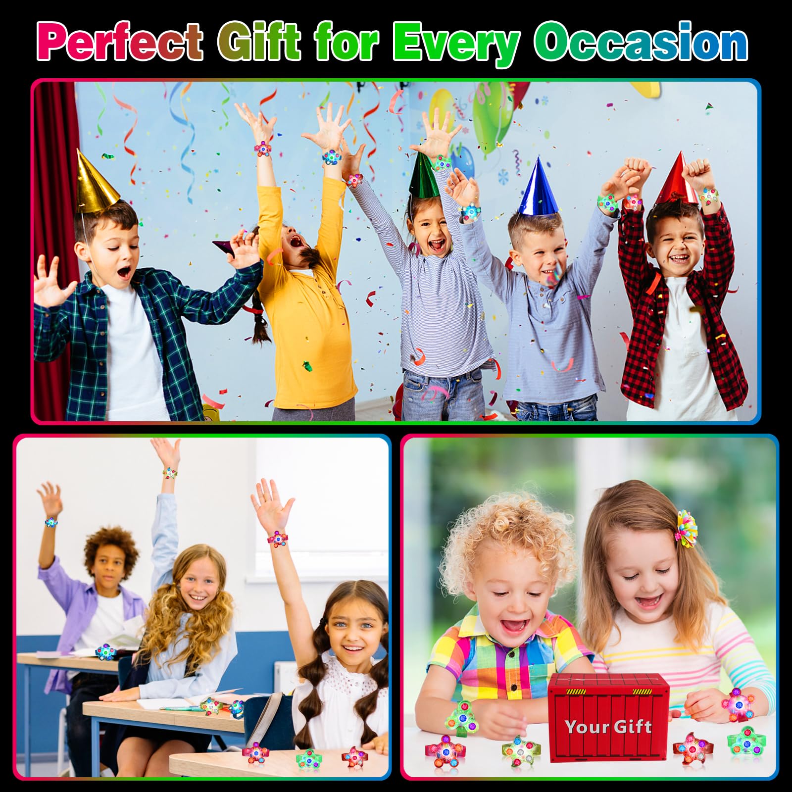 BSTDECOR double-buckle wristband fits most kids' wrists for comfortable wear