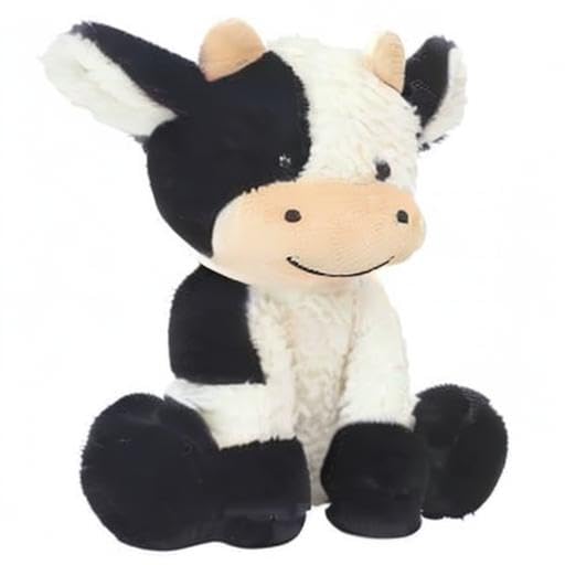 BSVOME cow stuffed animal brings warmth to desks, shelves, and corners