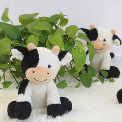 BSVOME 9-inch cow plush for decorative accents in bedrooms