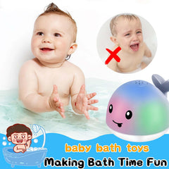 BSVZAIYN whale sprinkler bath toy activates automatically when in water