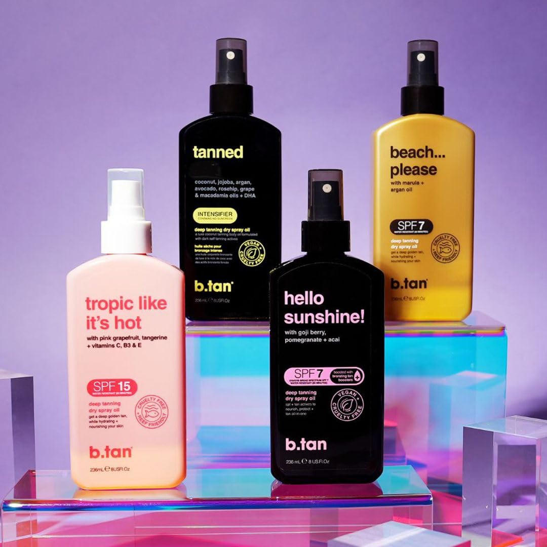 8-oz bottle ready for an outdoor tanning session.