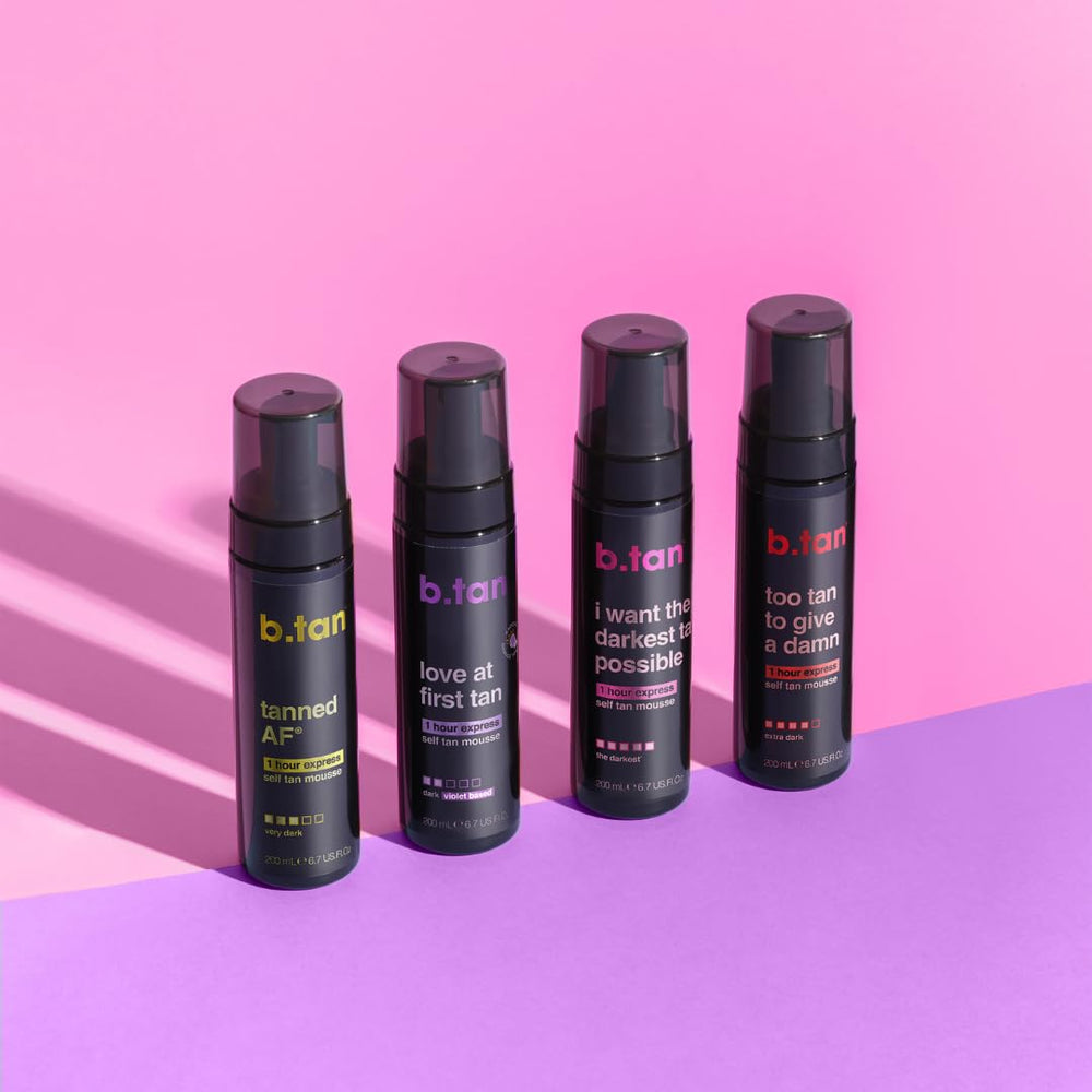 BTAN face and body tanning foam delivers consistent tone across areas.