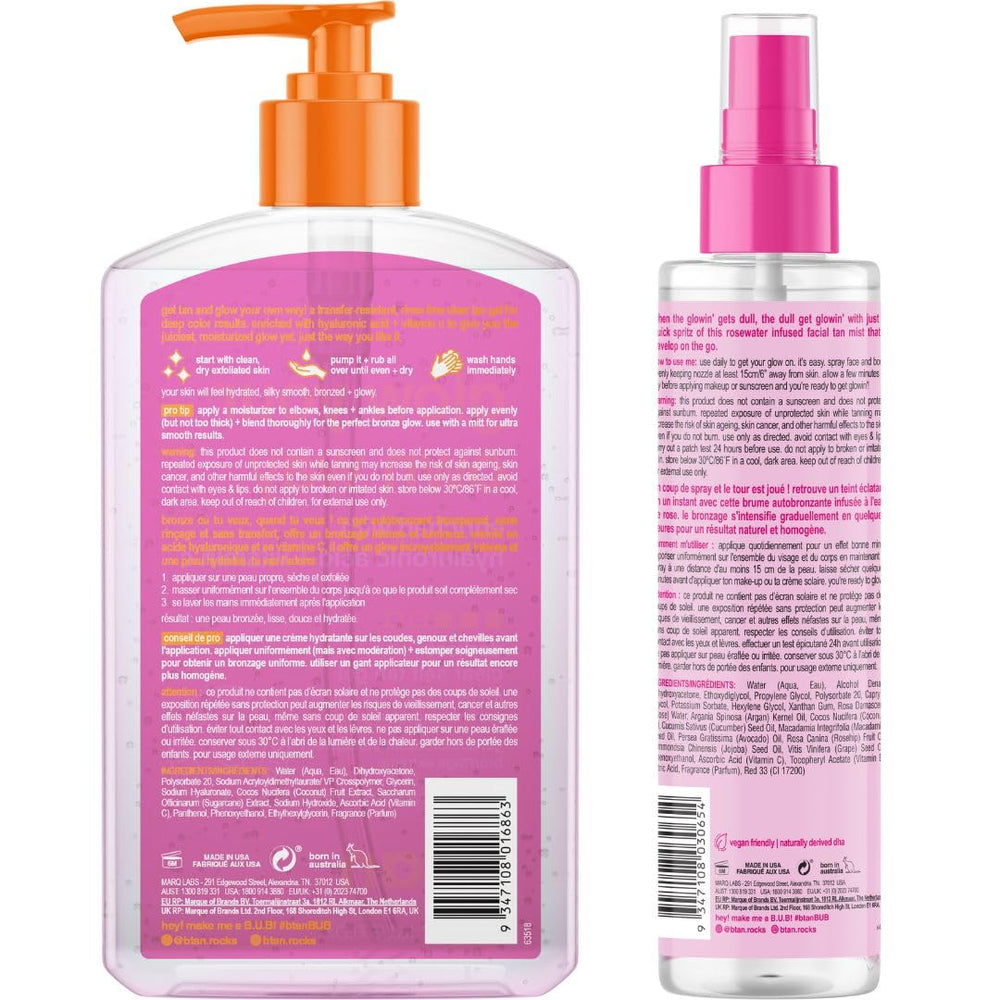 B.TAN Face Tan Mist bottle for head-to-toe glow.