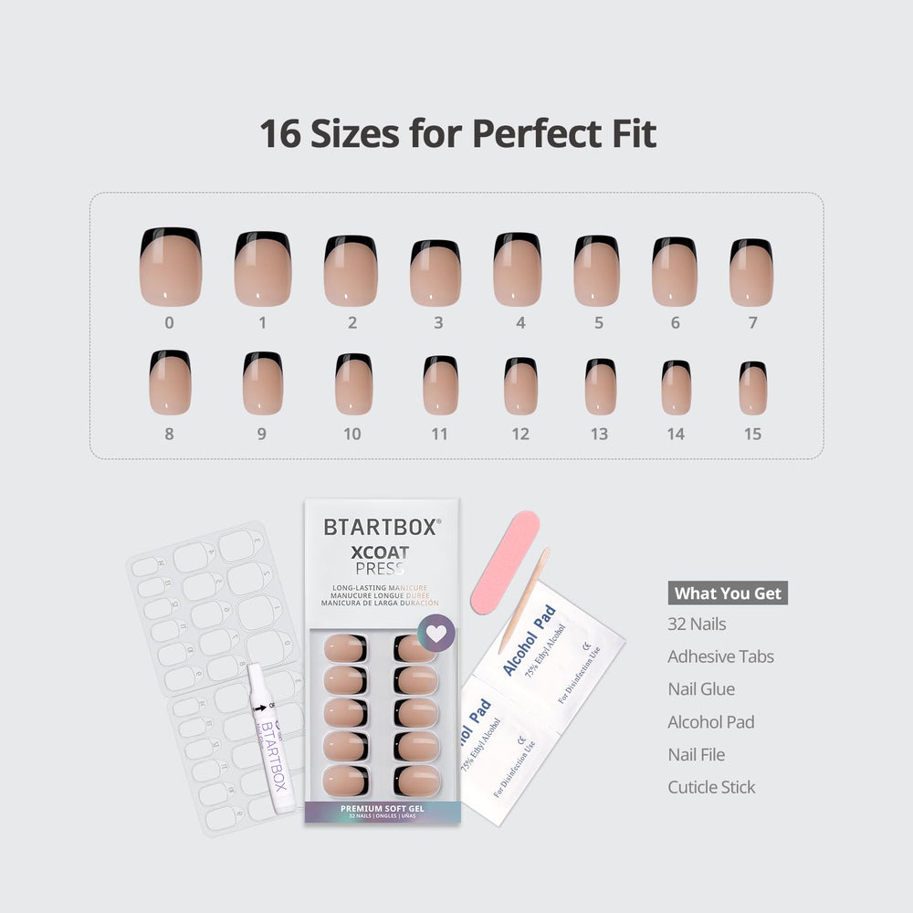 BTArtbox 16-size guide shows personalized fit for every nail