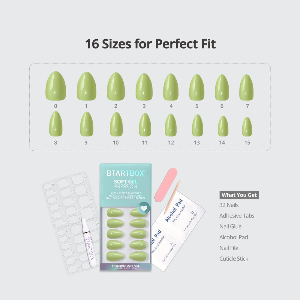 BTArtbox 32-nail kit box provides complete DIY manicure options.