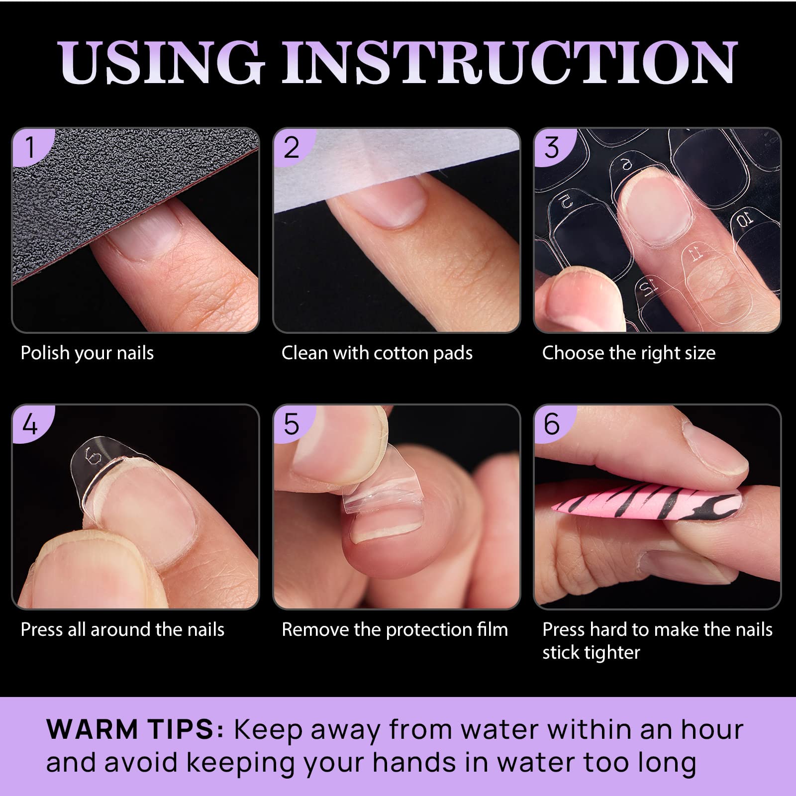 BTArtbox adhesive tabs with 600 pieces for comprehensive nail care