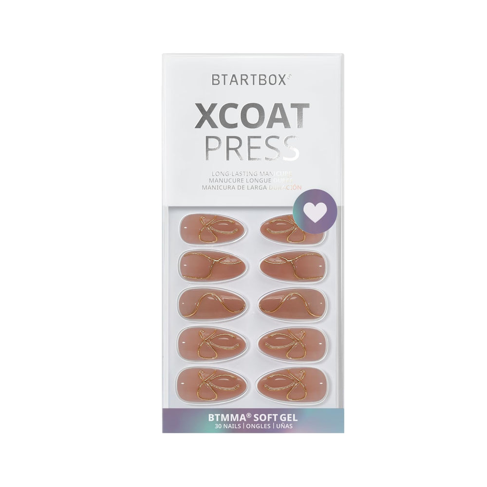 BTArtbox almond nails seamless cuticle line for natural appearance