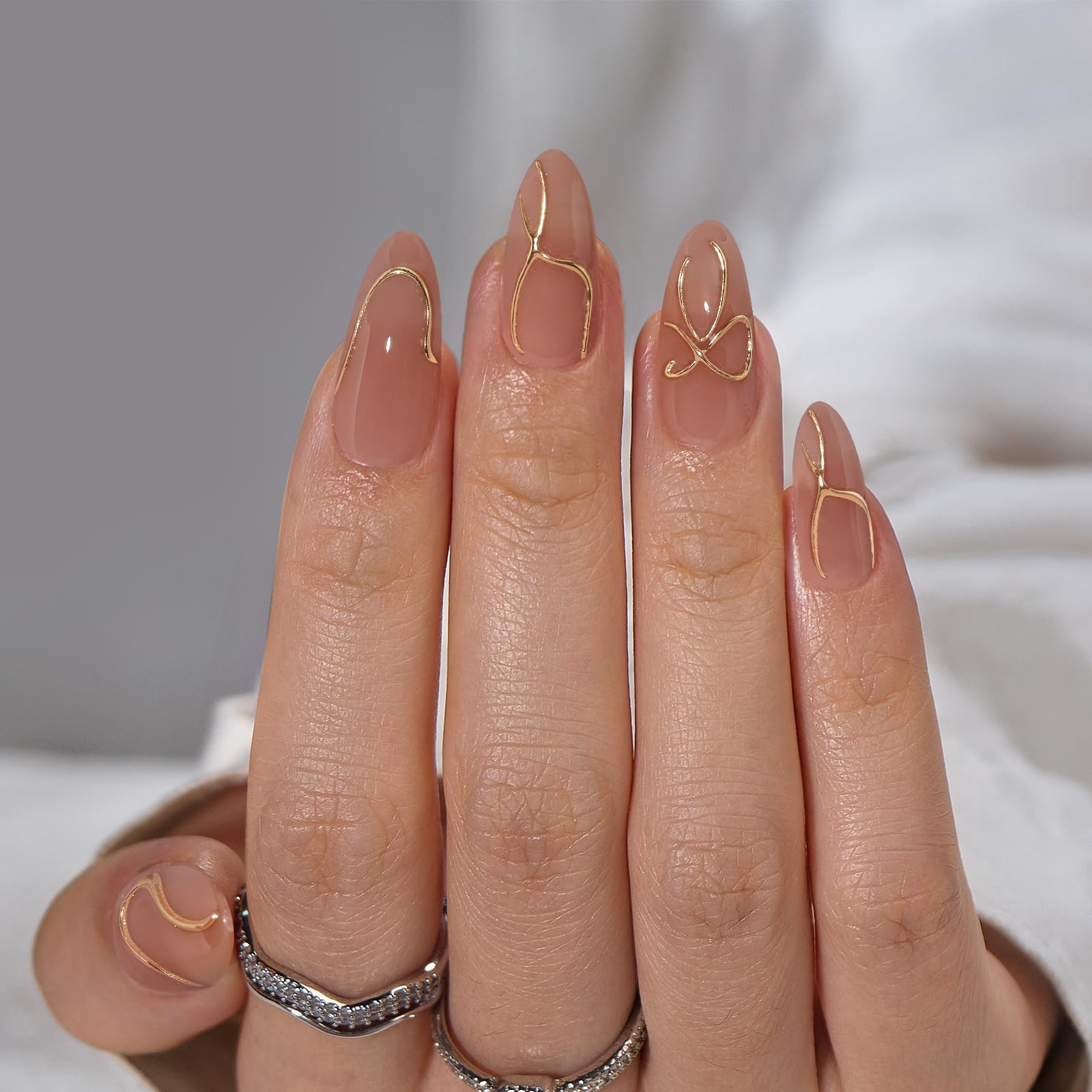 BTArtbox almond nails soft gel feel reduces nail bed pressure
