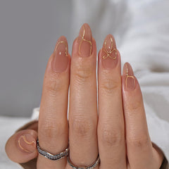 BTArtbox almond nails soft gel feel reduces nail bed pressure
