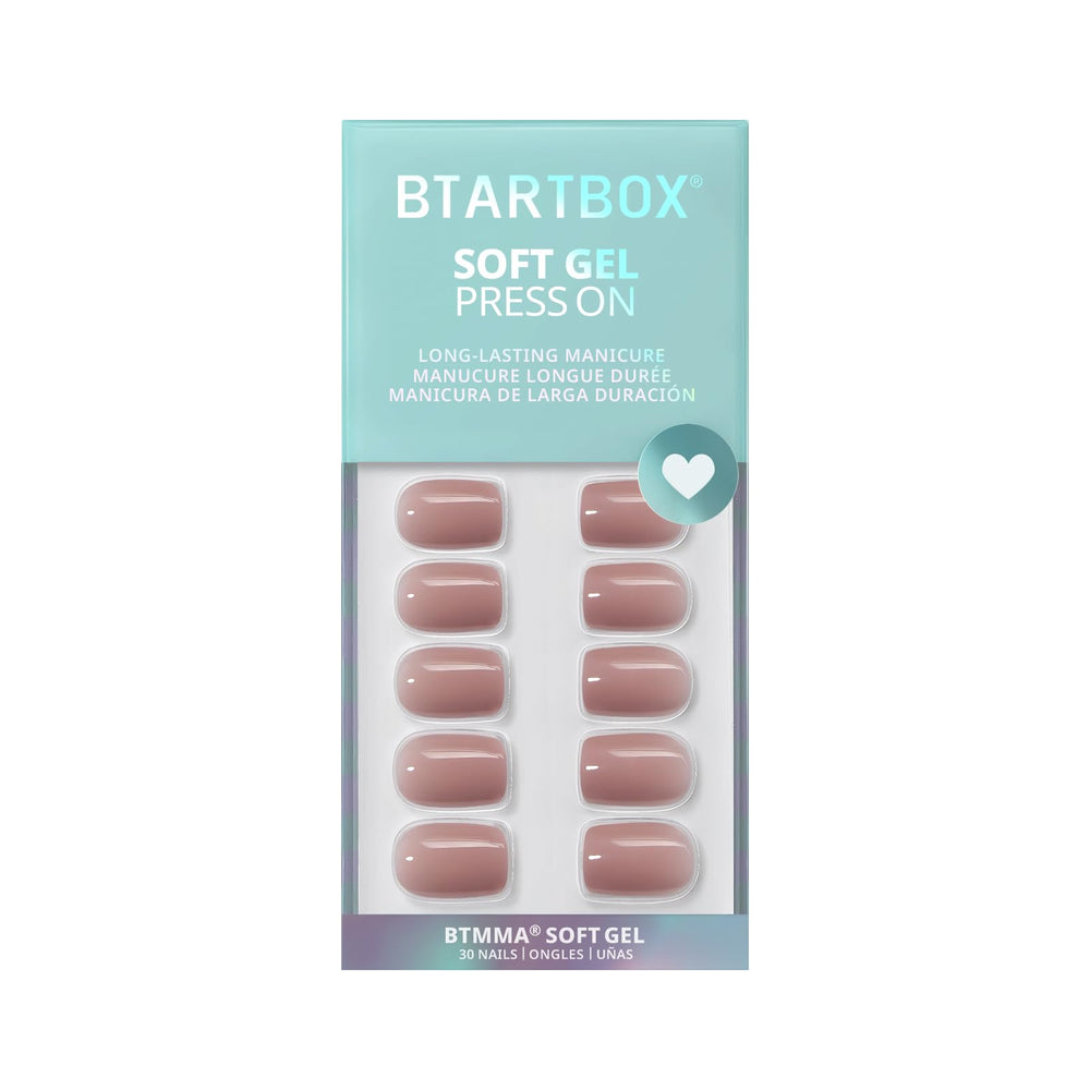 BTArtbox taro nude nails ready for work or a cozy night out.