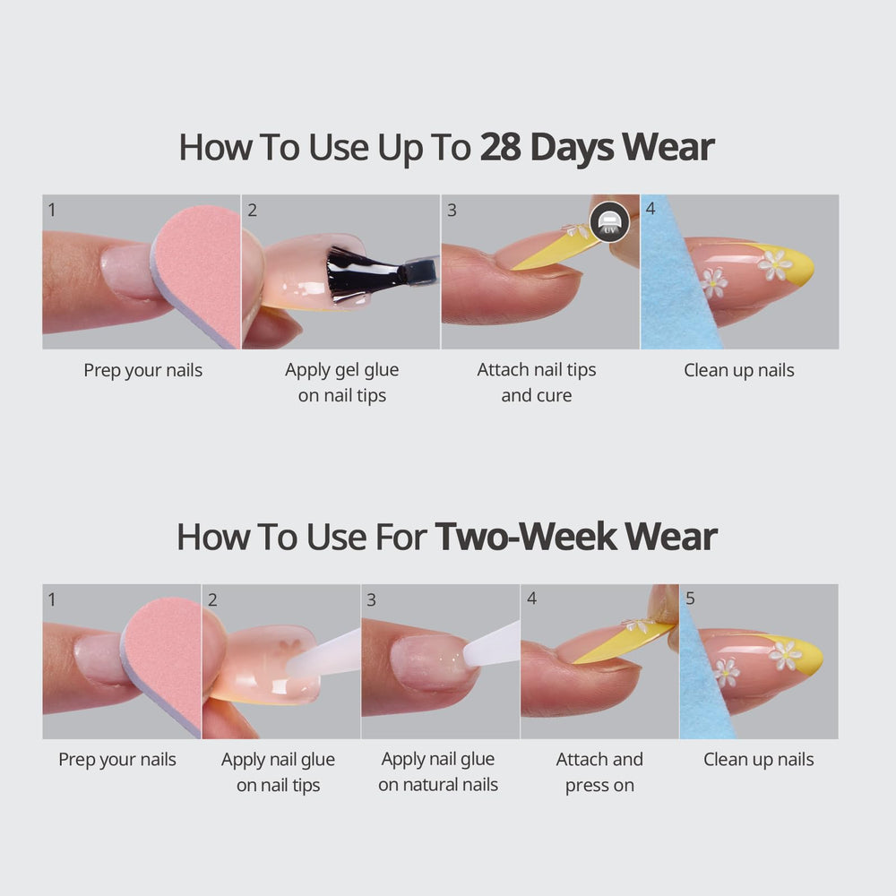 BTArtbox flexible BTMMA material reduces pressure and blends with natural cuticles.