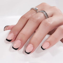 BTArtbox jelly square nails close-up highlights soft gel finish for natural look