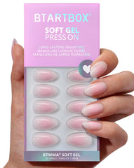 BTArtbox Love Letter pink ombre nails for a polished daily look and quick application