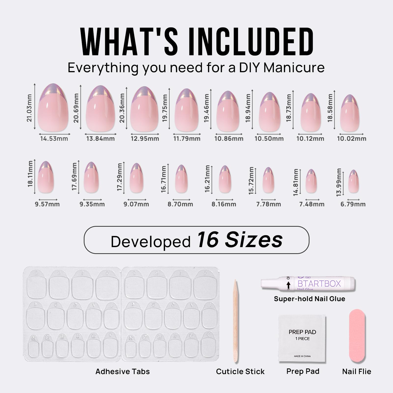 BTArtbox glue and adhesive tabs are included in the kit