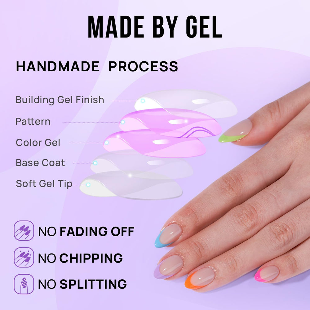 BTArtbox nail glue and adhesive tabs kit for secure, adjustable wear