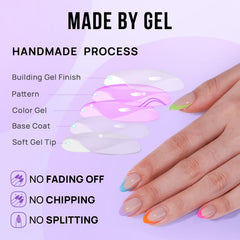 BTArtbox nail glue and adhesive tabs kit for secure, adjustable wear