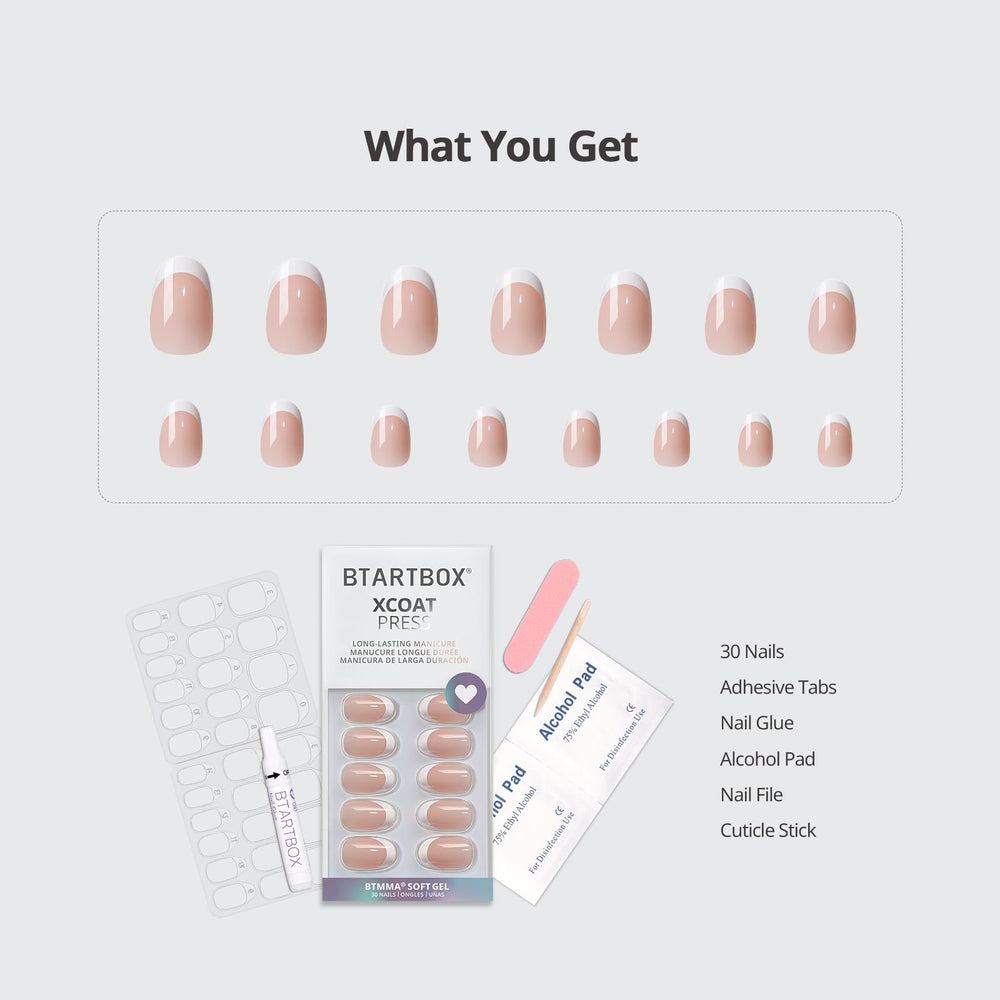 BTArtbox natural-look nails near cuticle illustrate seamless blending.