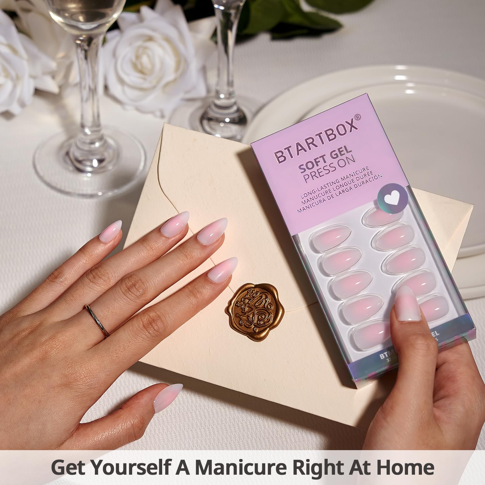 BTArtbox opaque soft gel nails offering flexible, natural-looking wear