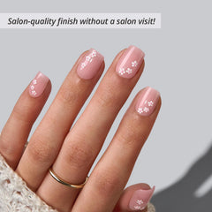 BTArtbox Petalfall nails in kit photo showing included glue and tabs for easy DIY.