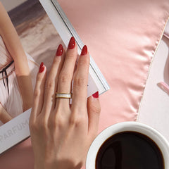 BTArtbox almond nails on hand demonstrate seamless cuticle blending for a natural look.