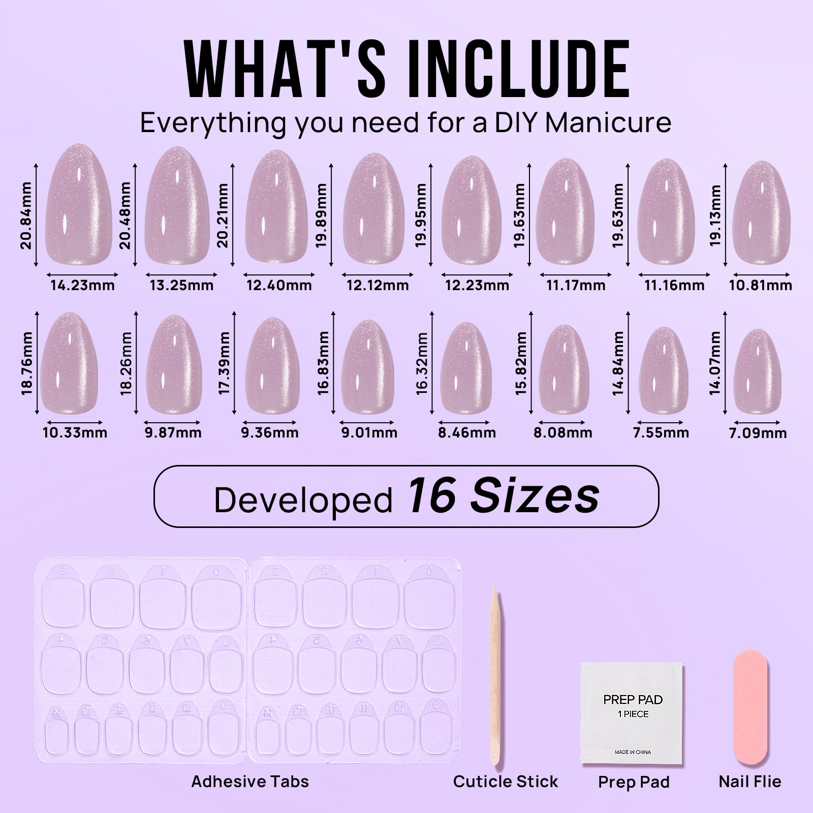 BTArtbox nail glue included for stronger, longer wear possibilities.