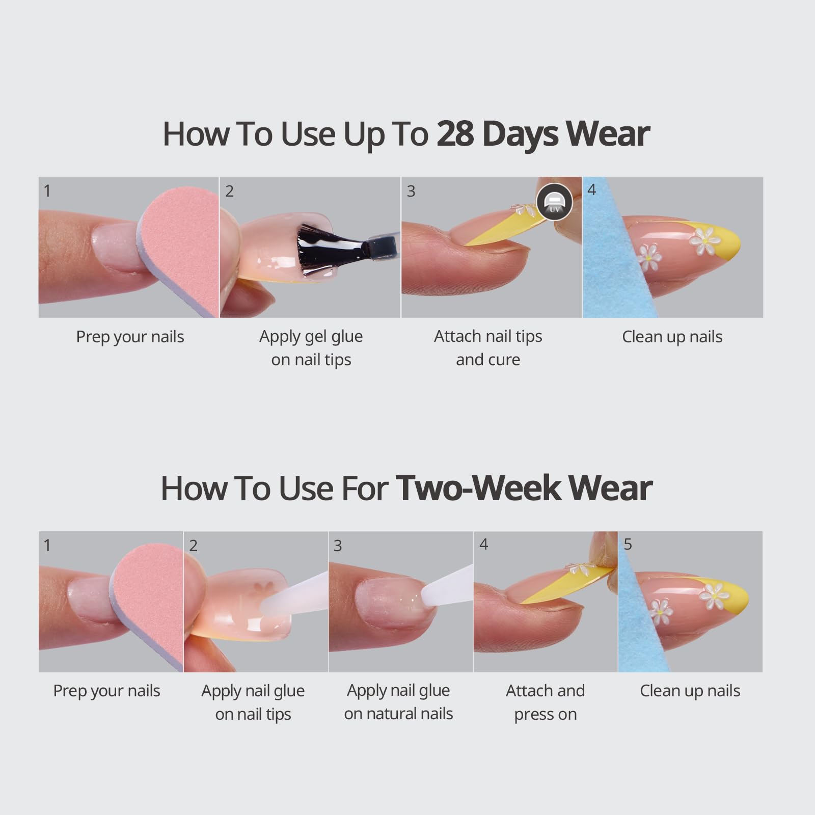 BTArtbox adhesive tabs and file included complete the DIY nail kit.