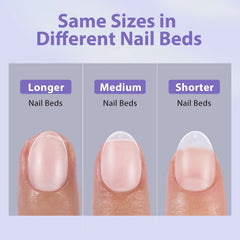BTArtbox soft gel tips provide ultra-fit around the cuticle with gentle flex.