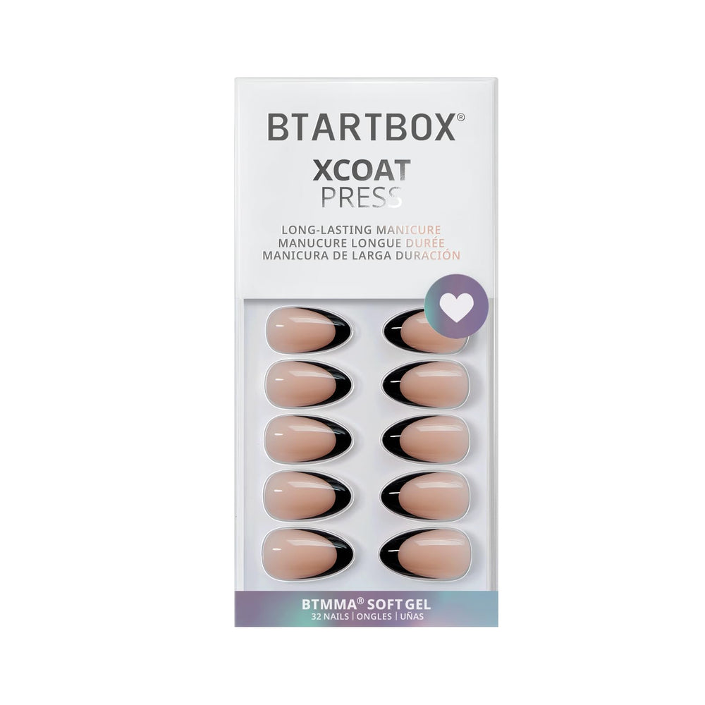 BTArtbox soft gel nails close-up showing flexible finish and seamless cuticle line.