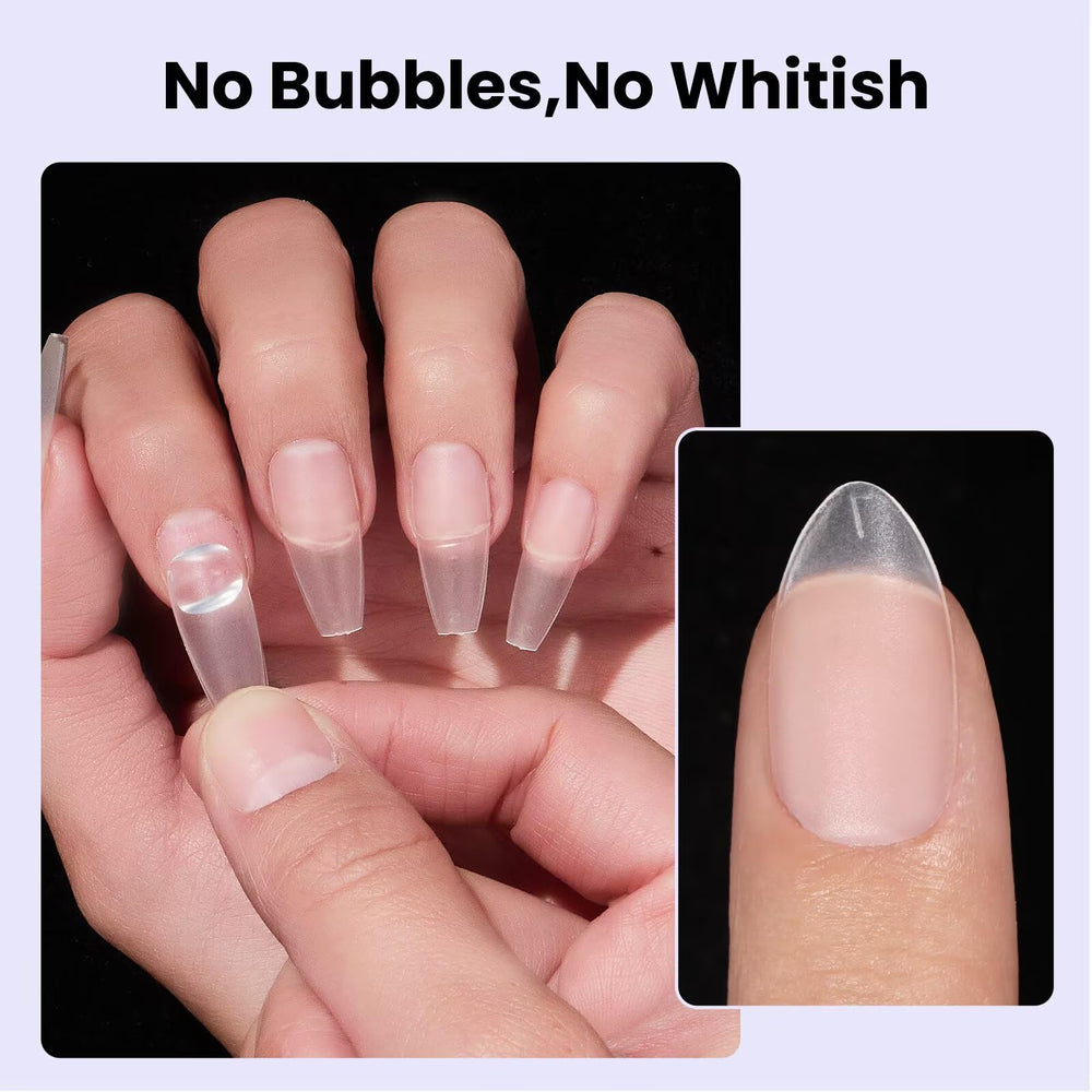 BTArtboxnails 45-60 second cure time under lamp for secure tip adhesion.