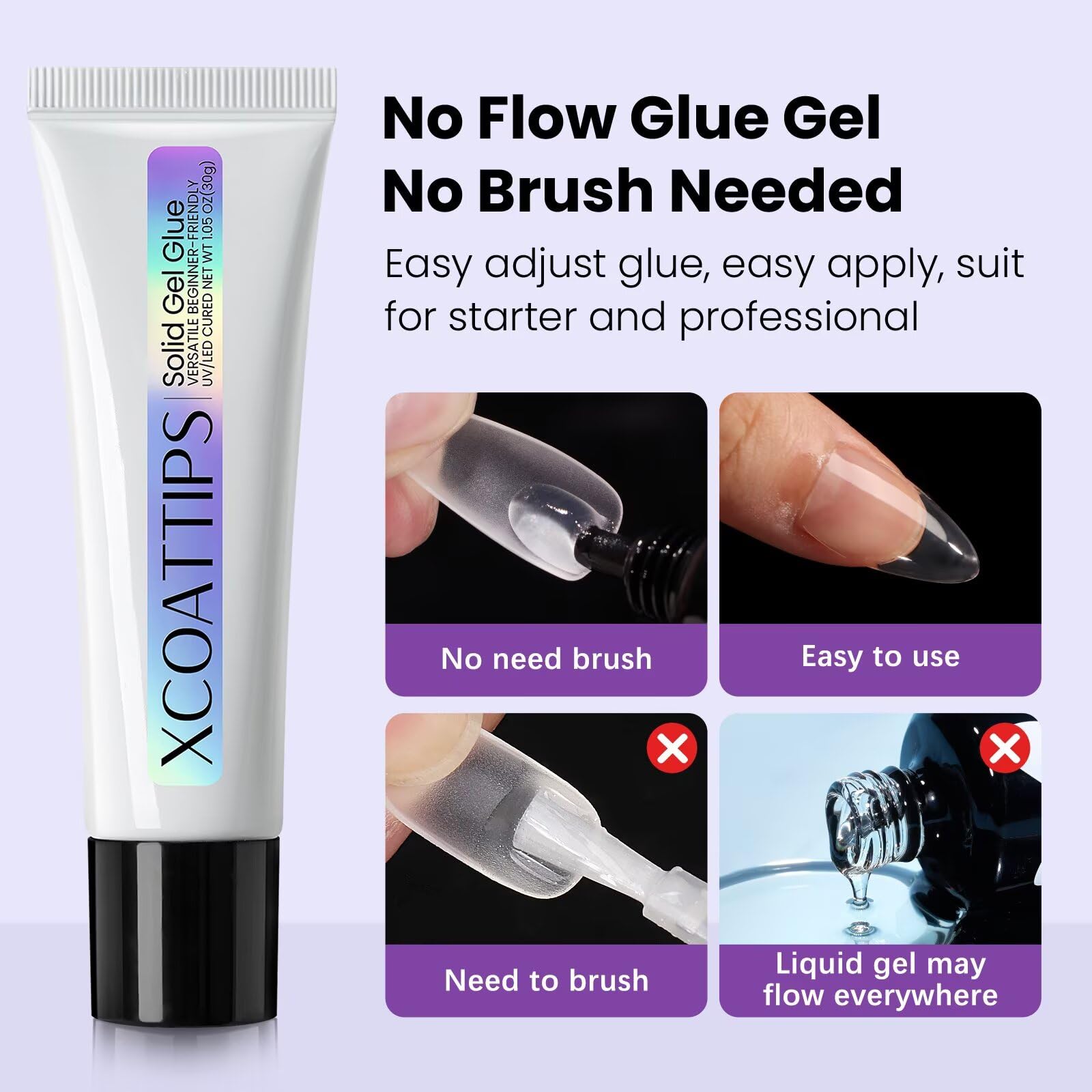 BTArtboxnails air-bubble-free application ideal for beginners applying tips.