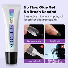 BTArtboxnails air-bubble-free application ideal for beginners applying tips.