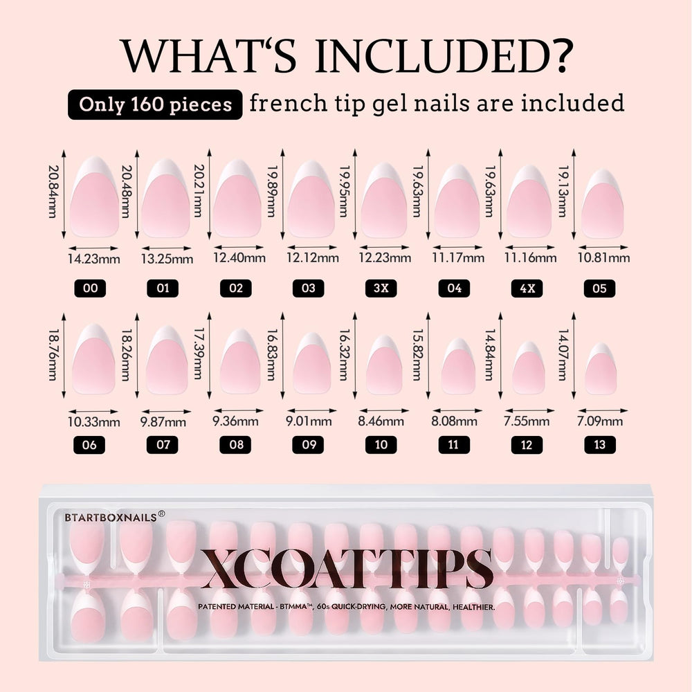 BTArtboxnails dual-application option with glue for fast wear and easy removal.