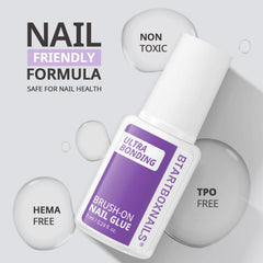 BTArtboxNails brush-tip glue for mess-free application