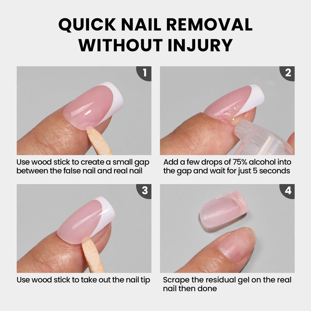 BTArtboxnails repositionable glue avoids skin sticking during placement.