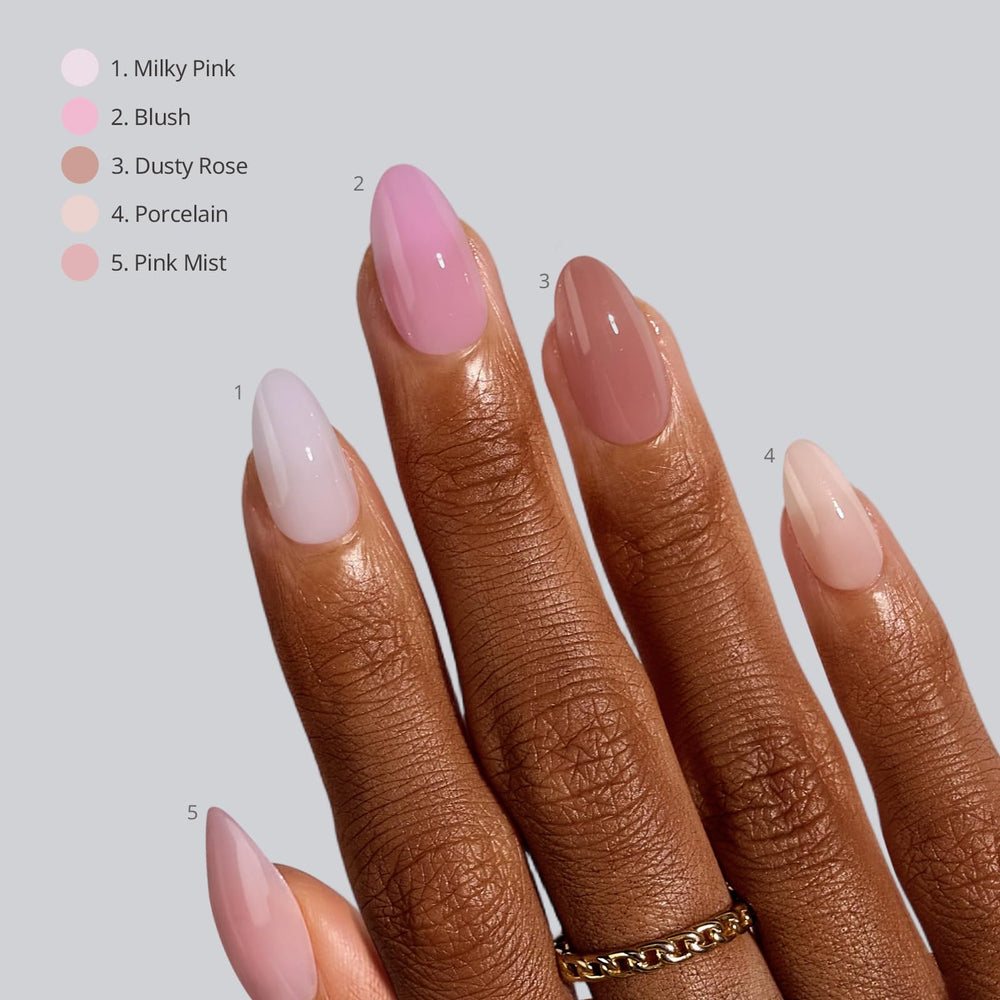 BTArtboxnails XCOATTIPS bare nude shade 4 creates clean, sophisticated nails for work or events