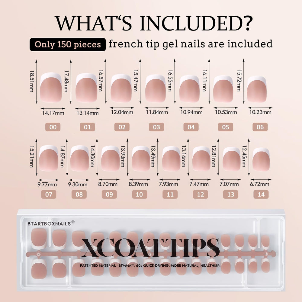 Comfortable flexible nails with BTArtboxnails XCOATTIPS