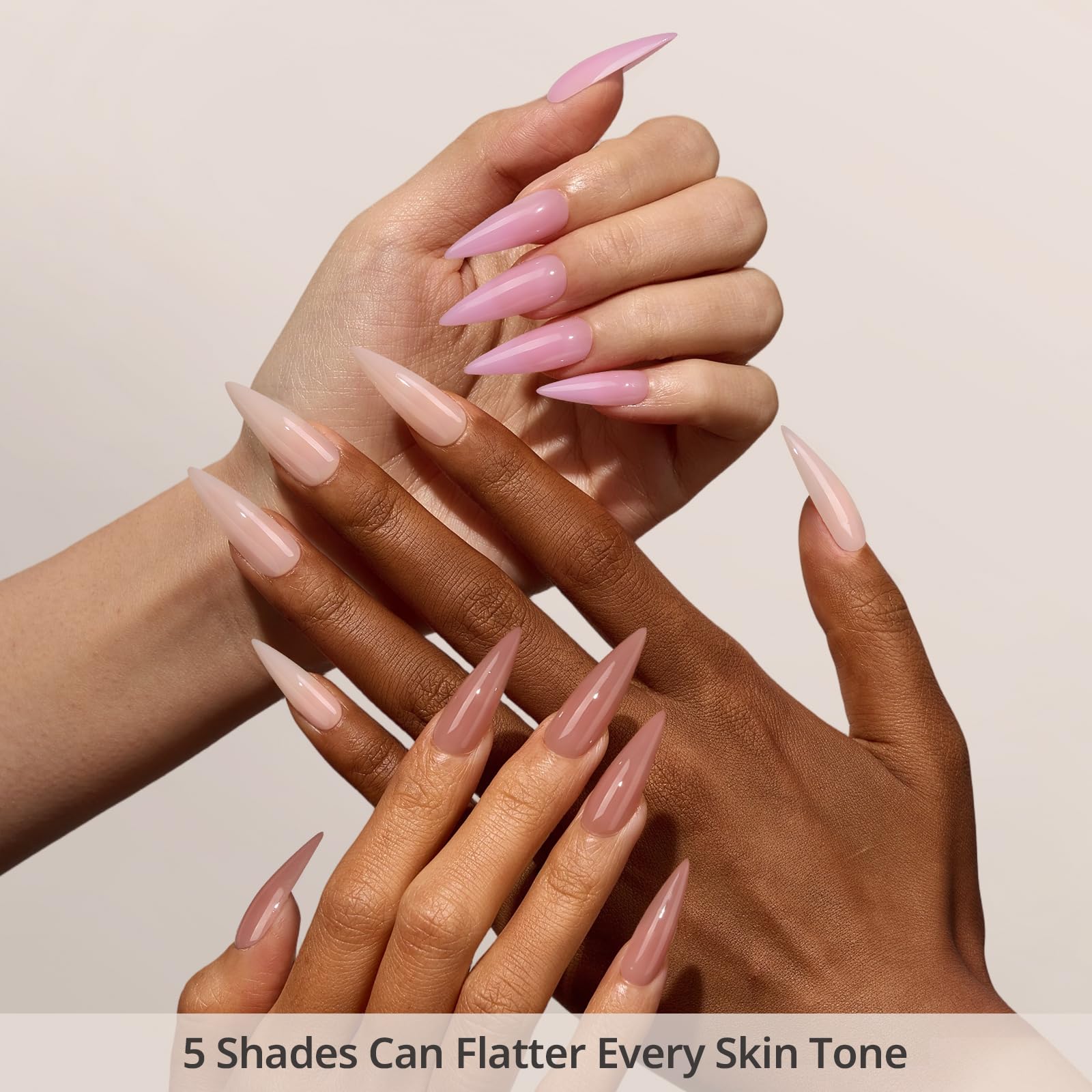 BTArtboxnails XCOATTIPS long stiletto nails offer dramatic length with reliable hold.
