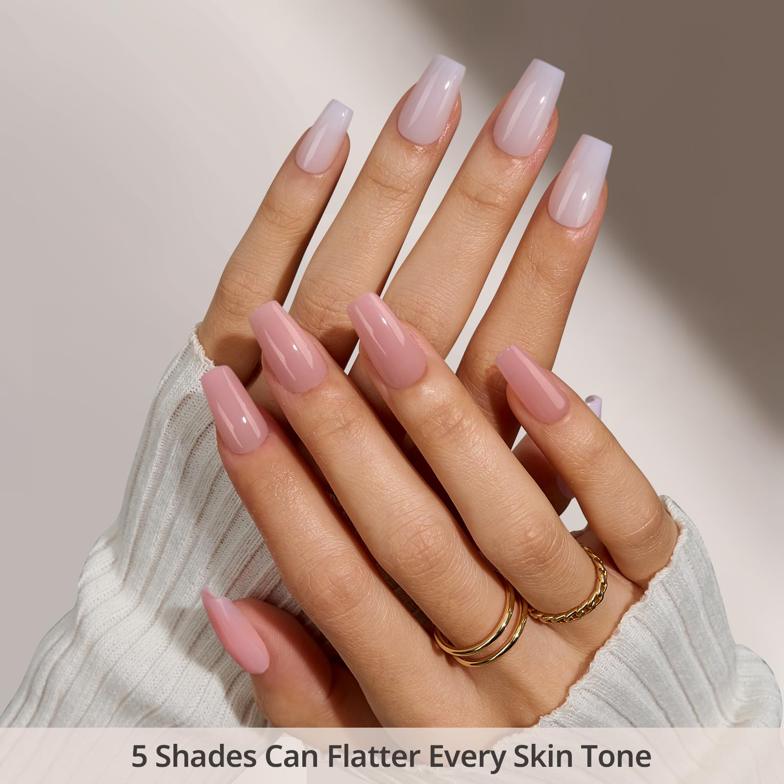 BTArtboxNails XCOATTIPS nude shade palette for diverse skin tones