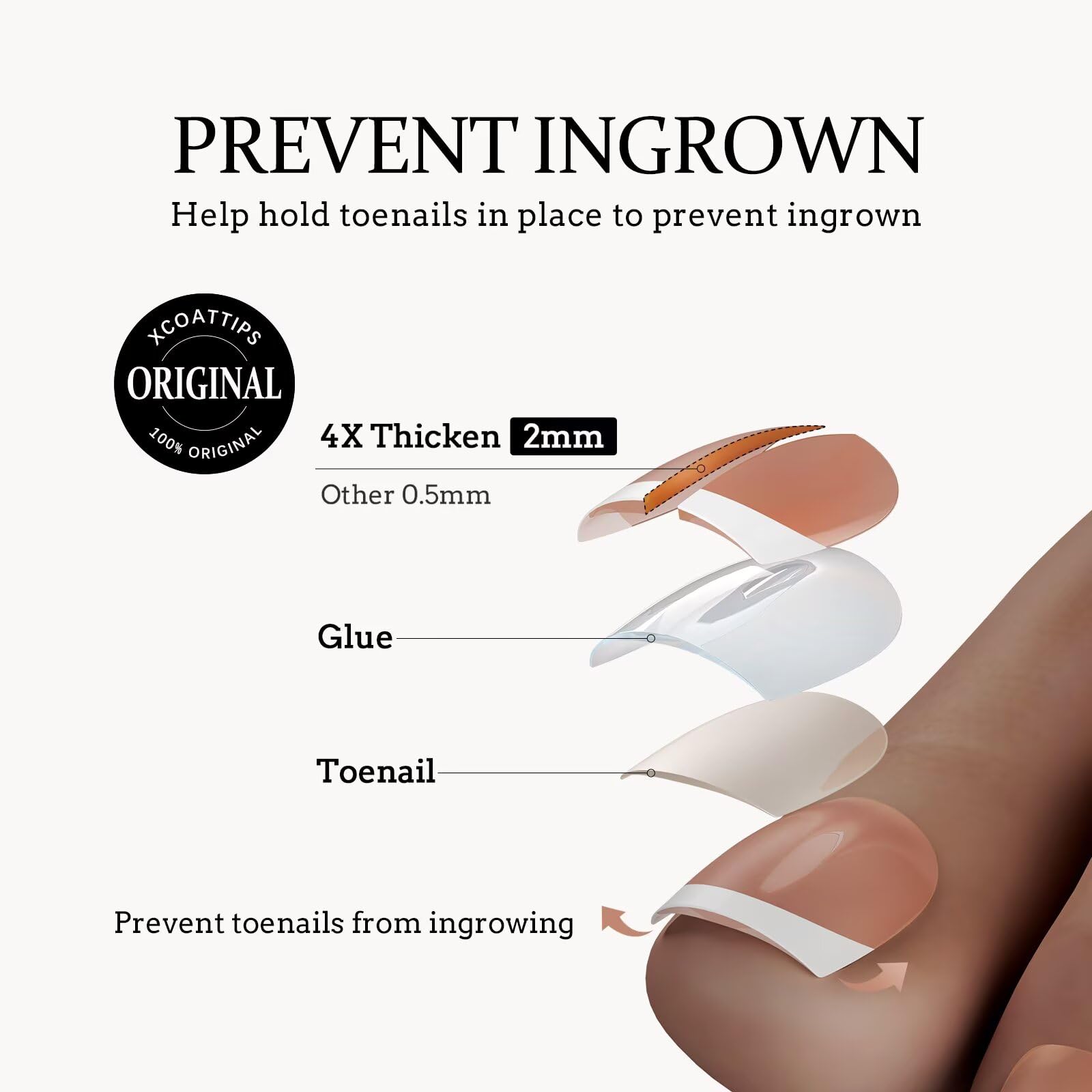 BTArtboxnails XCOATTIPS quick 20-minute application for stylish toes