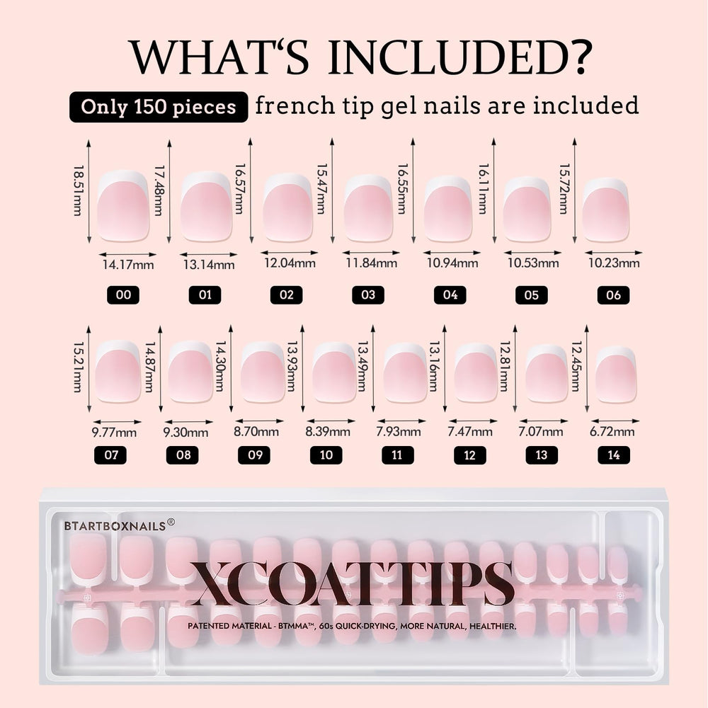 BTArtboxnails XCOATTIPS salon-look at home, save time.